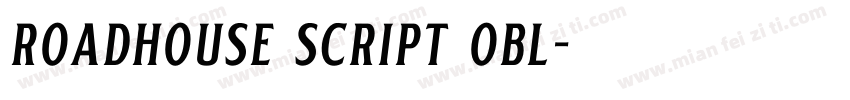Roadhouse Script Obl字体转换